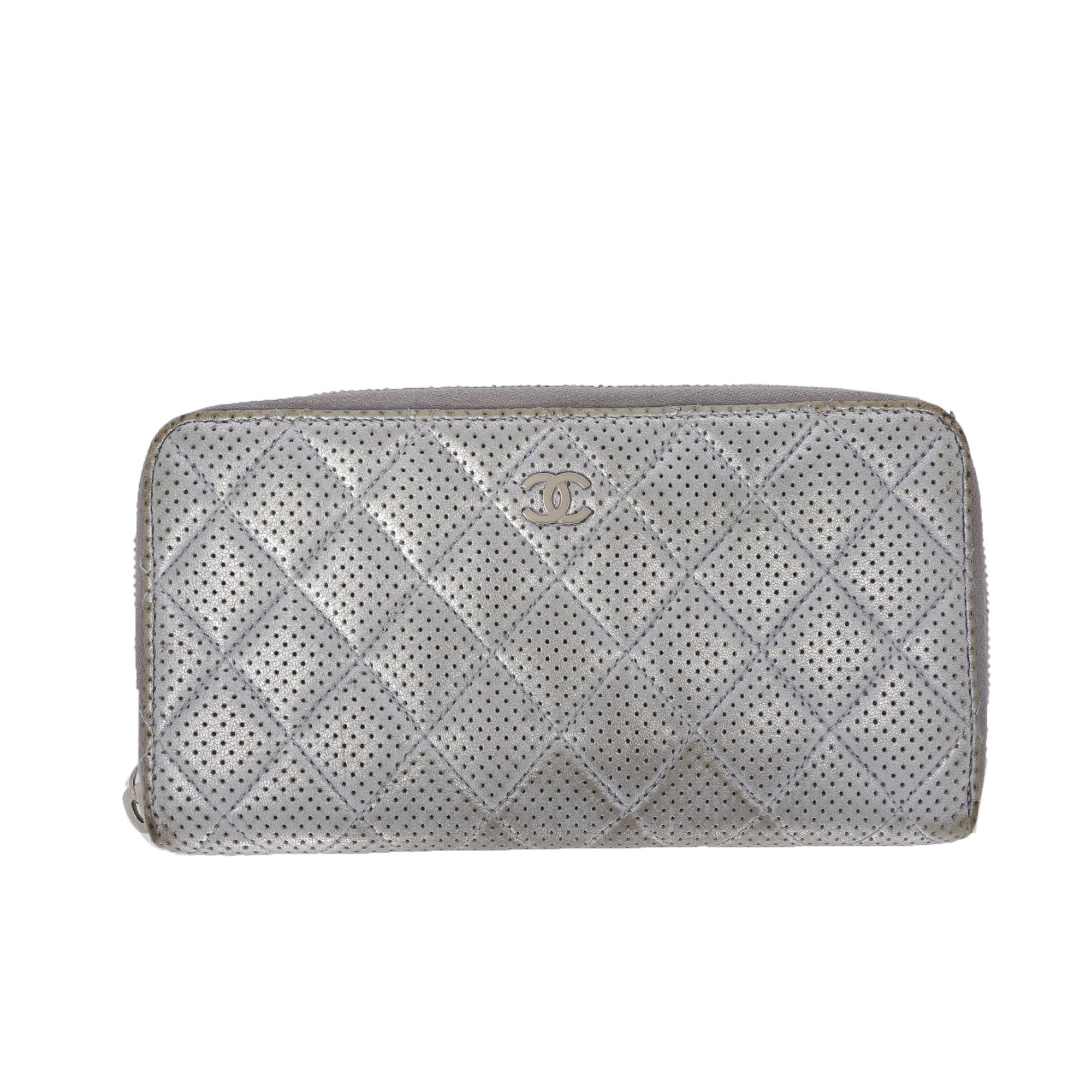 Chanel Wallet In Metallic Leather
